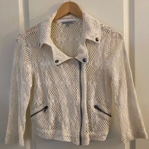 Charlotte Russe Cream Lace Jacket